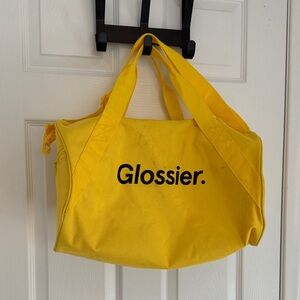 Glossier Yellow Duffel Bag